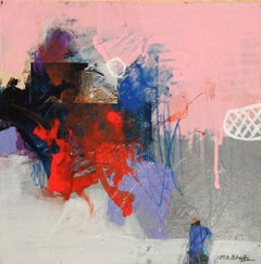 Armonía 5 - Mohammad Ali Bhatti, Técnica mixta sobre tabla, Pintura abstracta