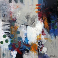 Mystic Convergence - Mohammad Ali Bhatti, Mixed Media on Canvas, Abstract Paint