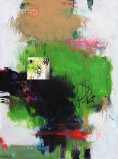 Tranquillità - Mohammad Ali Bhatti, Tecnica mista su tela, Pittura astratta
