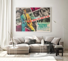 Affiche A0 allemande du film Dr No 1963 ( Dr No 1963 ) , Atelier Degen , James Bond
