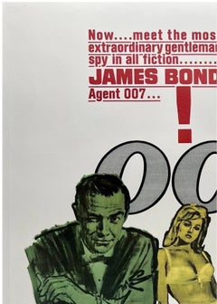 DR. NO - JAMES BOND 1980 Riedizione - Poster cinematografico originale d'epoca in formato "One Sheet"