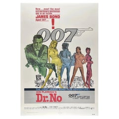 DR. NO - JAMES BOND 1980 Riedizione - Poster cinematografico originale d'epoca in formato "One Sheet"