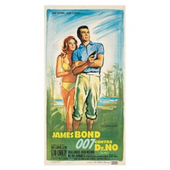 Dr No Original French James Bond Film Poster, Boris Grinsson, 1963