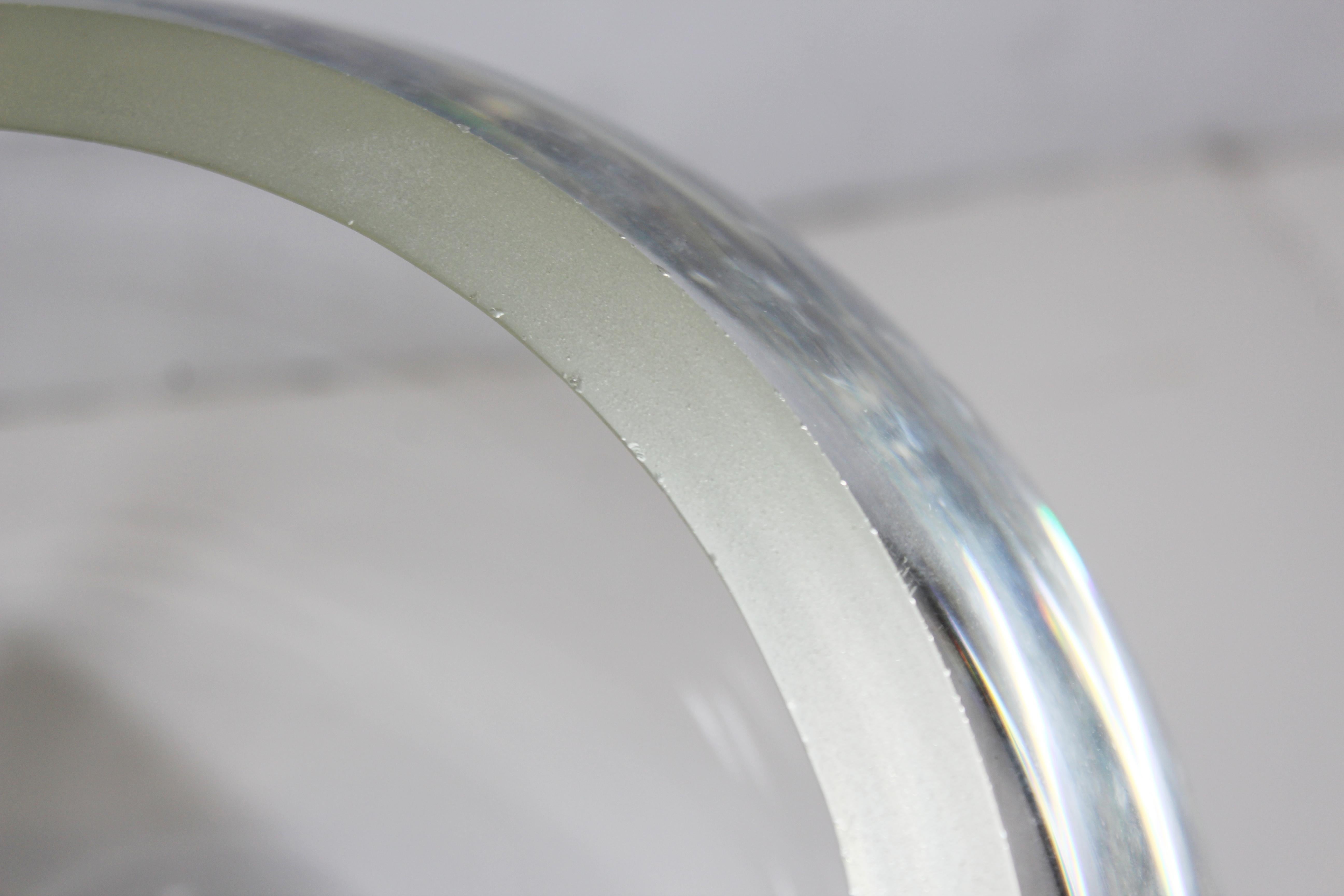 Dr. Peter Schlumbohm Modernist Glass Bowl On Cork Base For Sale 2