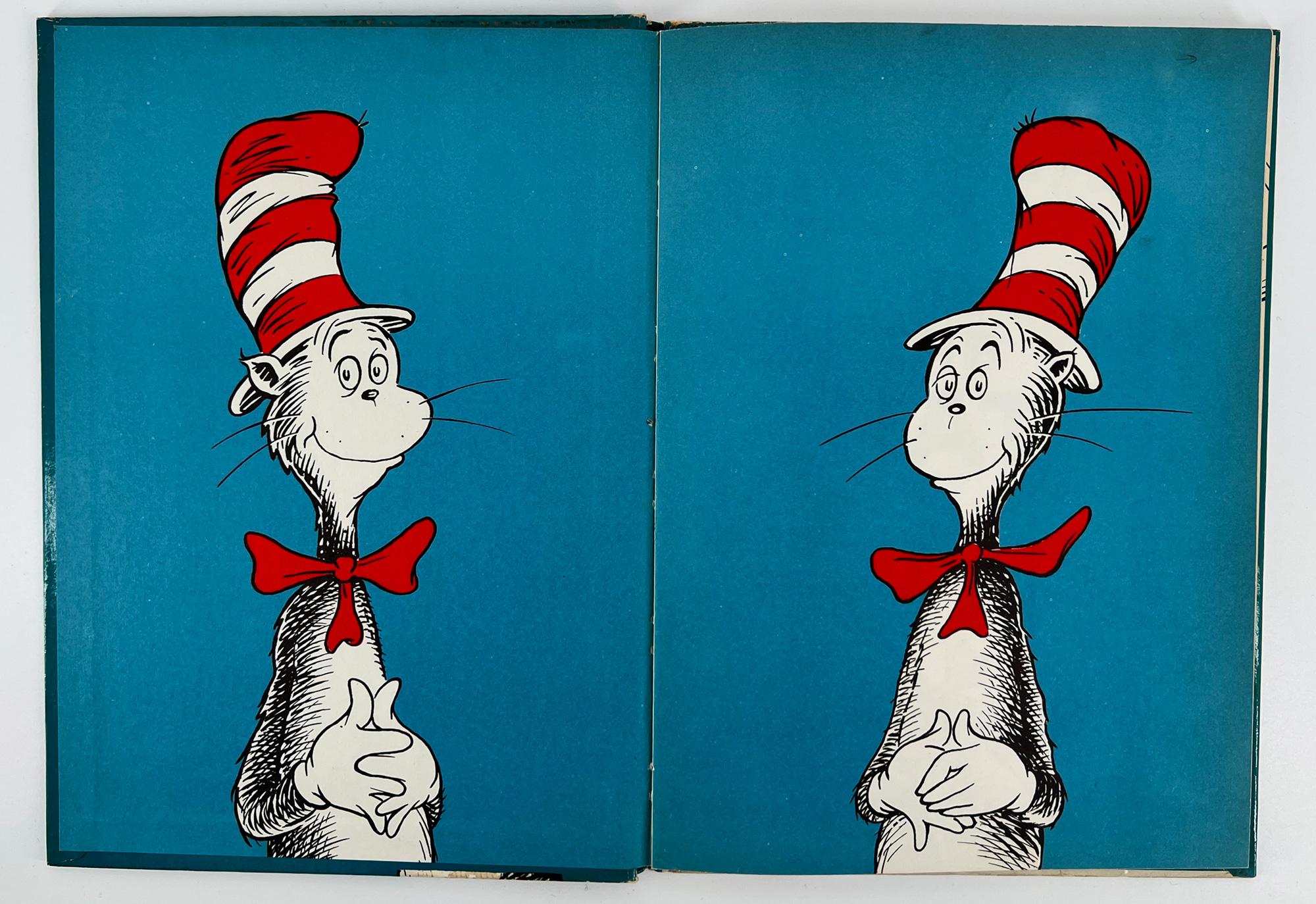 Dr. Seuss, Le chat dans le chapeau - PREMIÈRE EDITION - jaquette et carte dédicacée en vente 4