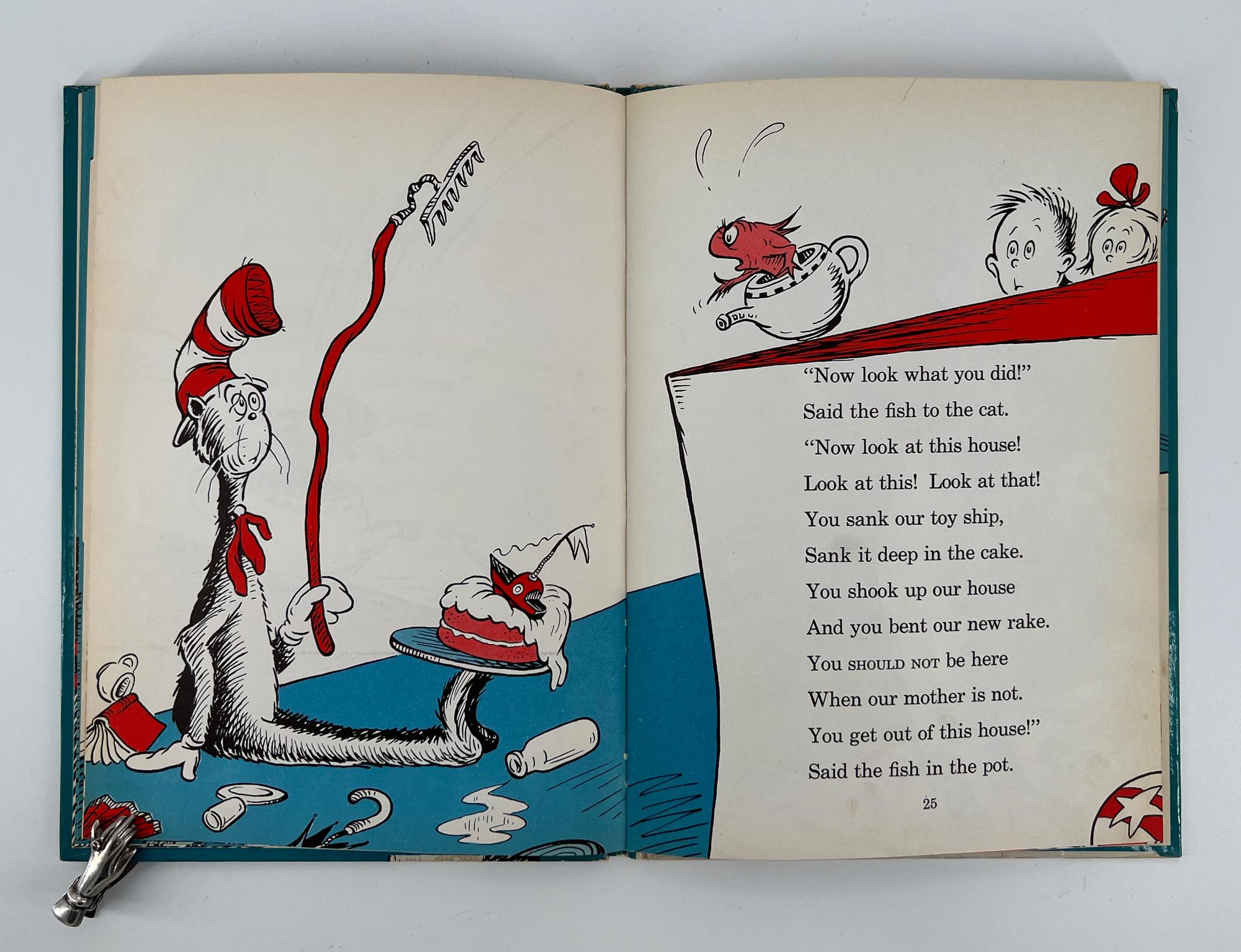 Dr. Seuss, Le chat dans le chapeau - PREMIÈRE EDITION - jaquette et carte dédicacée en vente 1