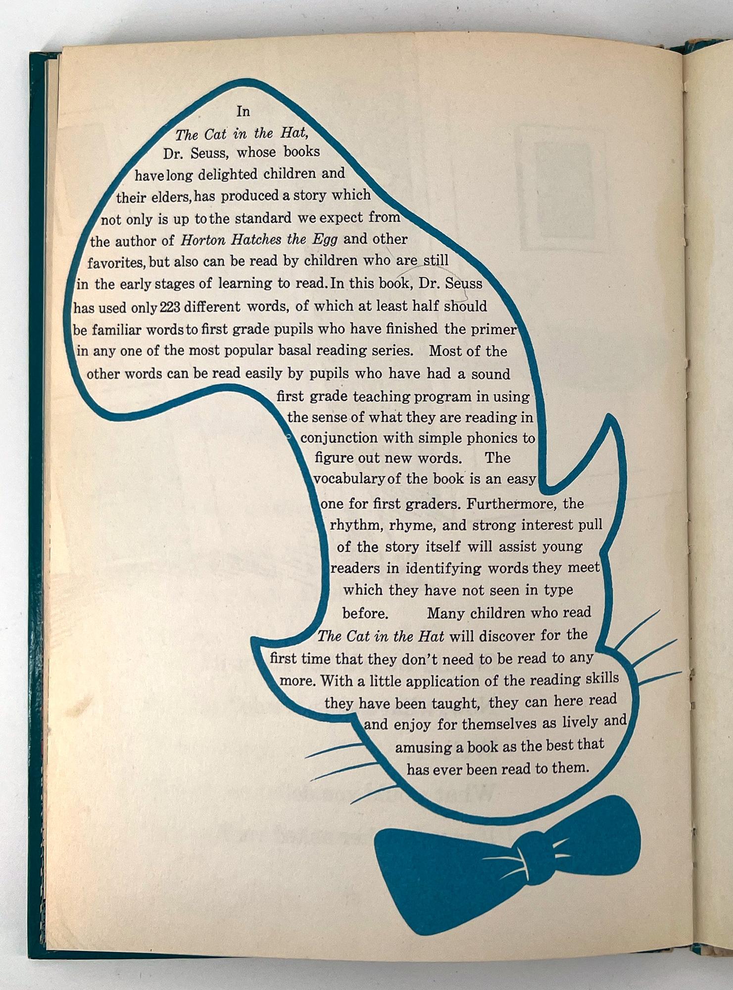 Dr. Seuss, Le chat dans le chapeau - PREMIÈRE EDITION - jaquette et carte dédicacée en vente 3