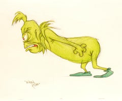 Dr. Seuss 'Virgil Ross', 'Original Drawing' How the Grinch Stole Christmas
