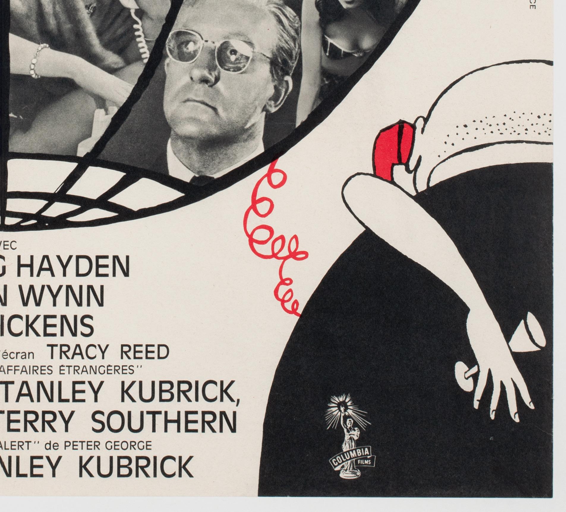 Dr Strangelove 1964 French Moyenne Film Poster For Sale 3