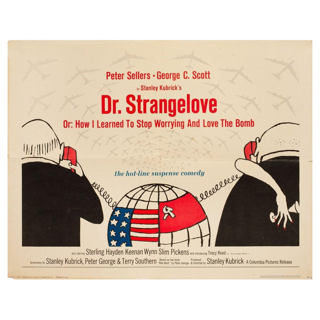 Dr. Strangelove 1964 Affiche de film américaine en demi-teinte