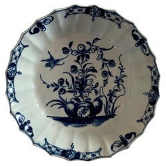 Dr Wall Worcester Porcelain Blue and White Dish Circa 1780