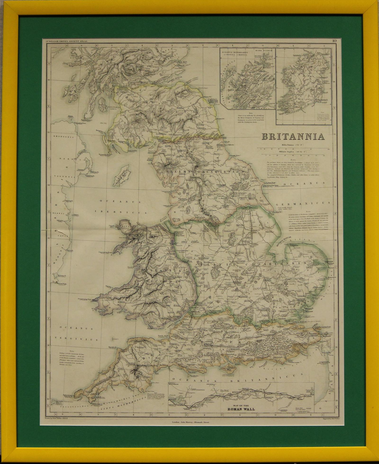 "Britannia" - Print by Dr William Smith's Ancient Atlas