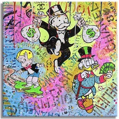 Feliz y rico, Pintura, Acrílico sobre lienzo