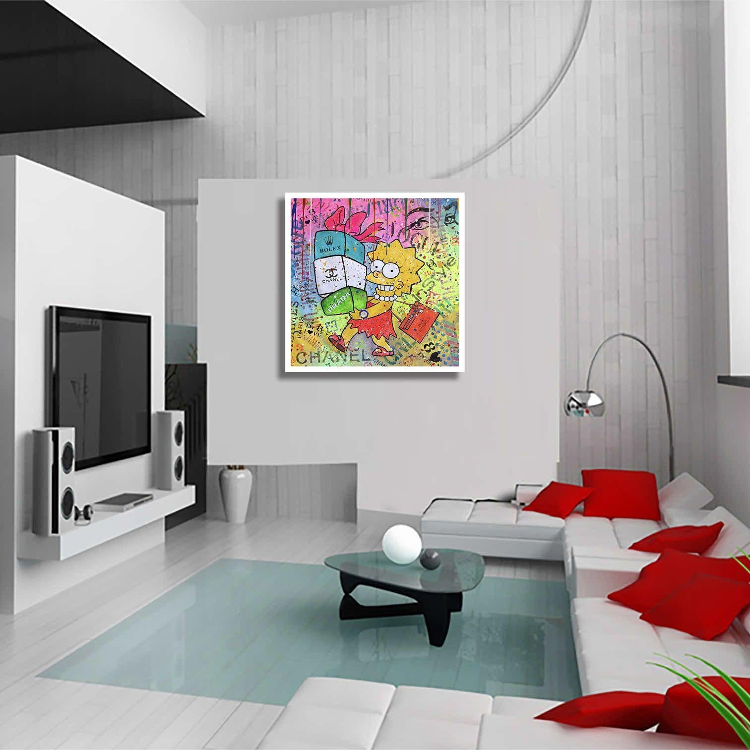 Little Big Gift, Gemälde, Acryl auf Leinwand im Angebot 2