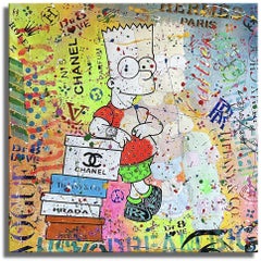 Simpsons mind, Painting, Acrylic on Canvas
