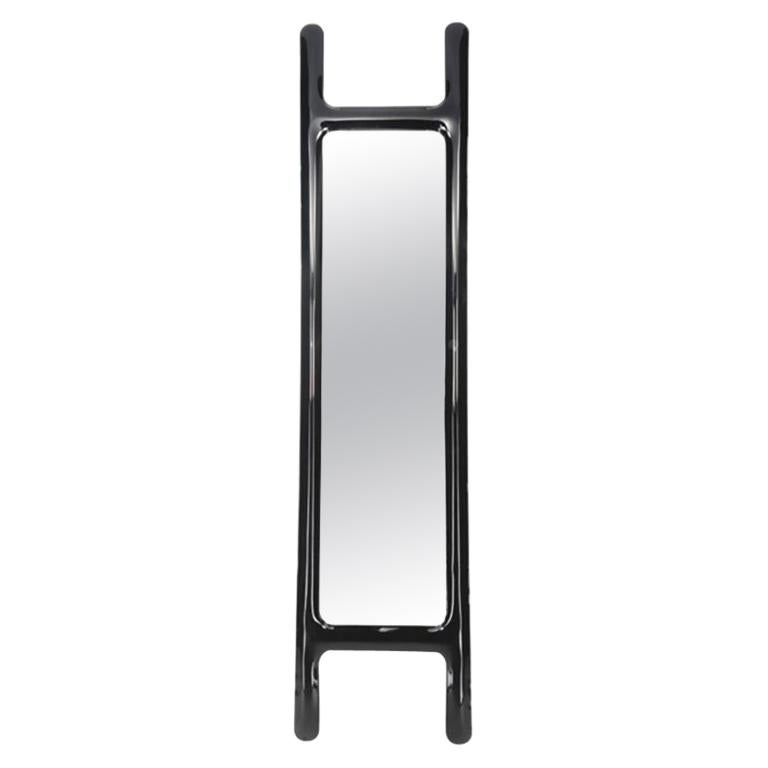 Specchio Drab di Zieta Prozessdesign, Acciaio nero