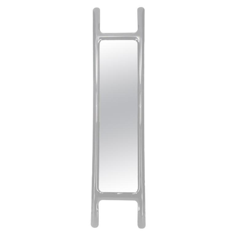 Specchio Drab di Zieta Prozessdesign, Acciaio grigio in vendita