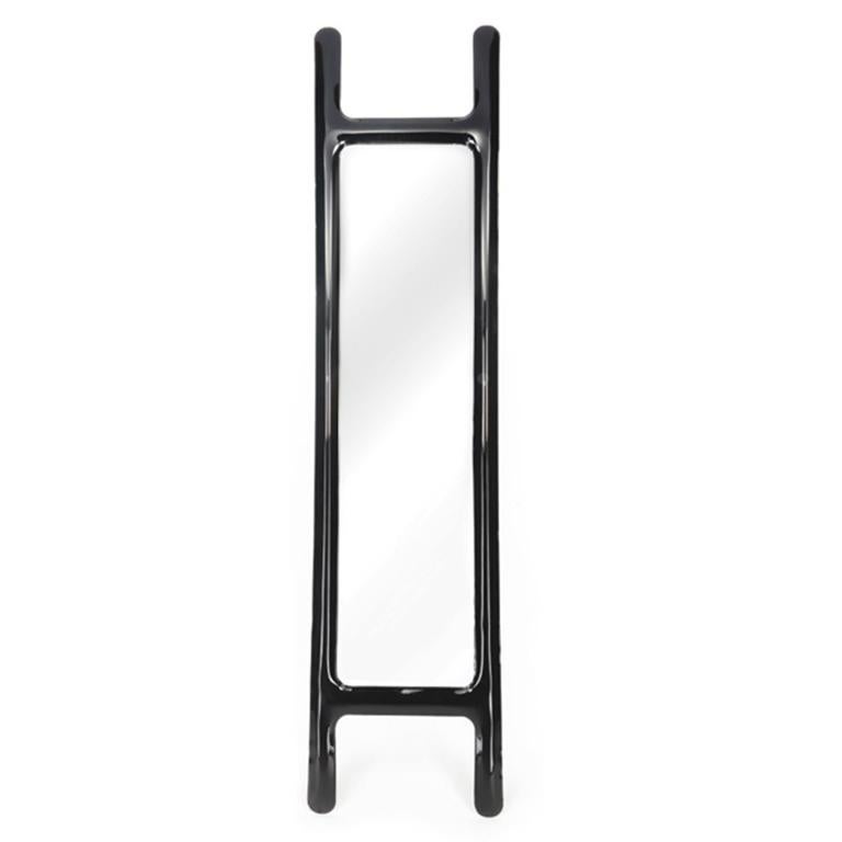 Polish Drab Mirror by Zieta Prozessdesign, Stainless Steel 'Inox' For Sale