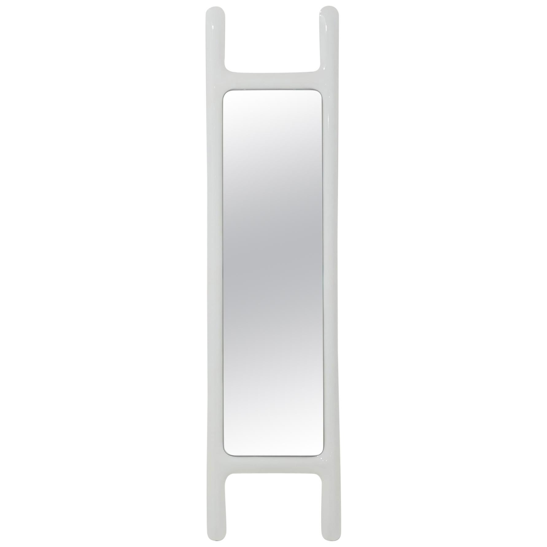 Miroir Drab de Zieta Prozessdesign, acier blanc