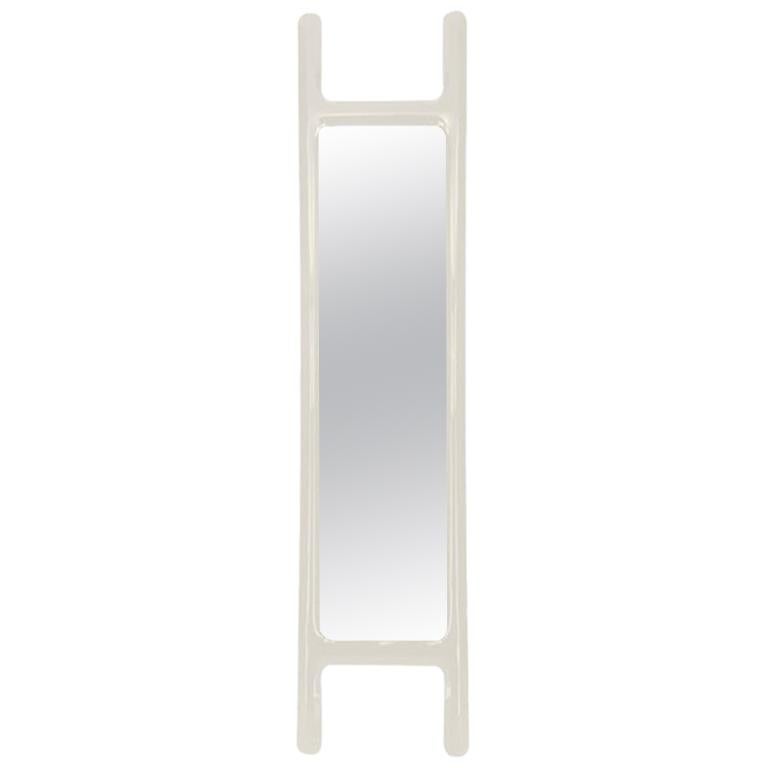Drab Mirror in White Finish by Zieta For Sale