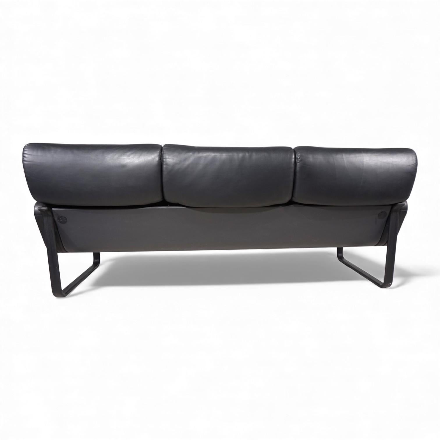 Drabert Lobbytop 3-seater leather sofa by Otto Zapf, 1970 For Sale 9