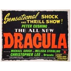 Dracula 1958 UK Quad Film Poster