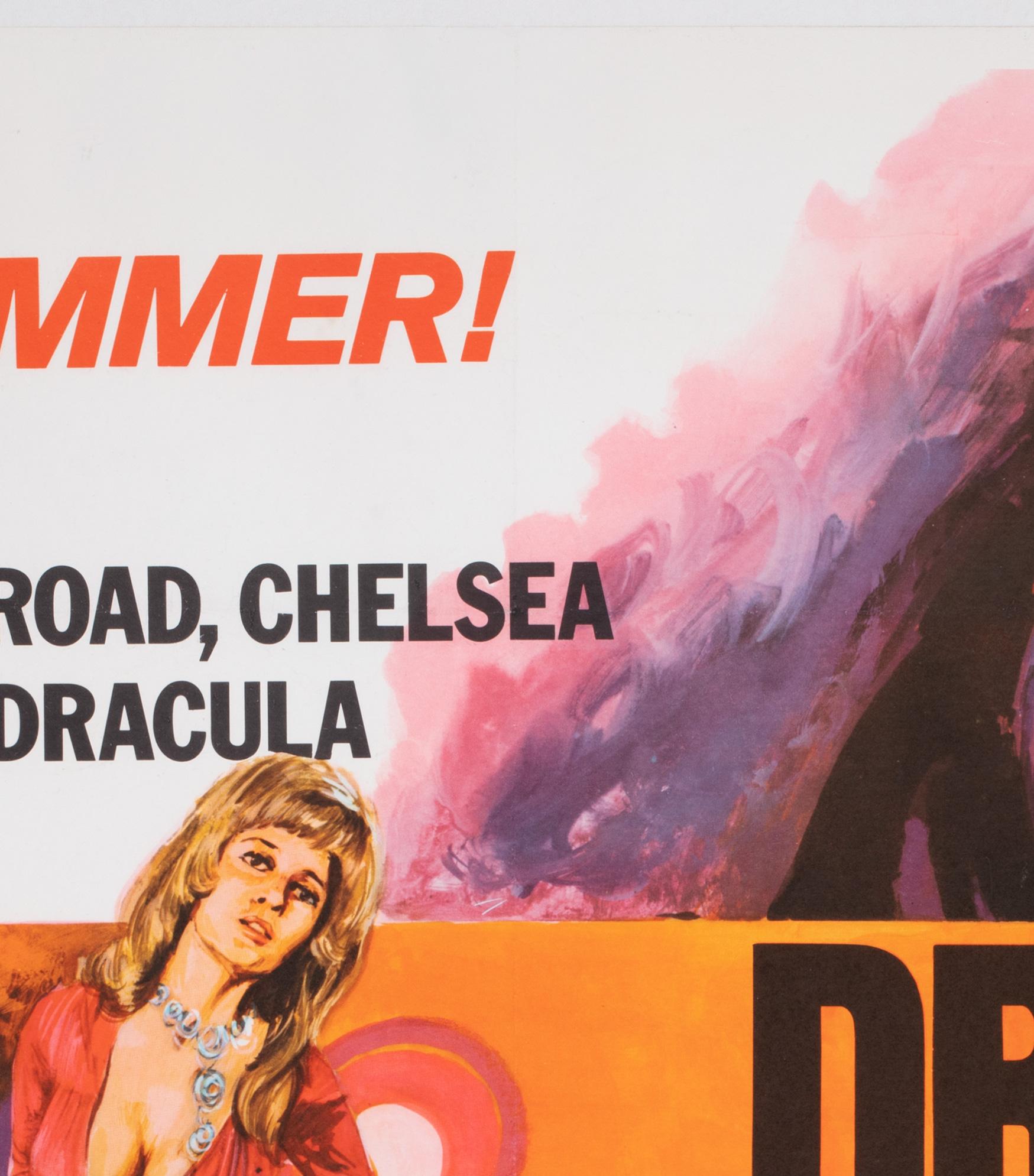British Dracula A.D. 1972 UK Quad Film Movie Poster, Tom Chantrell For Sale