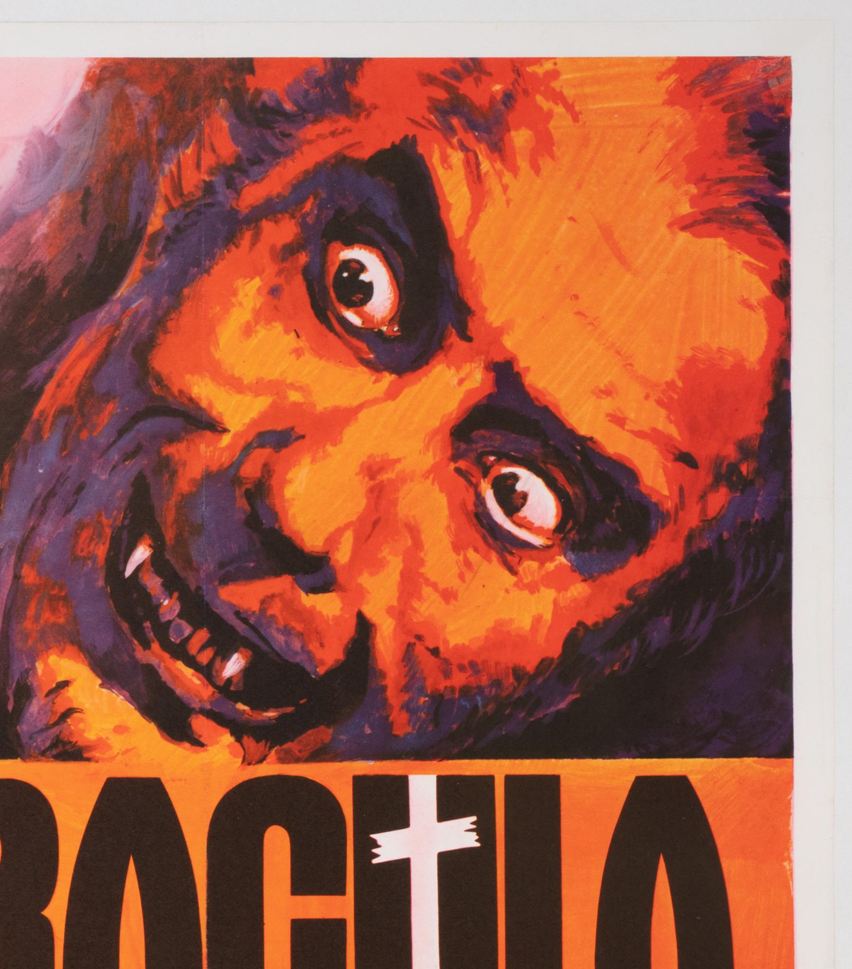 Dracula A.D. 1972 UK Quad Film Movie Poster, Tom Chantrell In Excellent Condition For Sale In Bath, Somerset