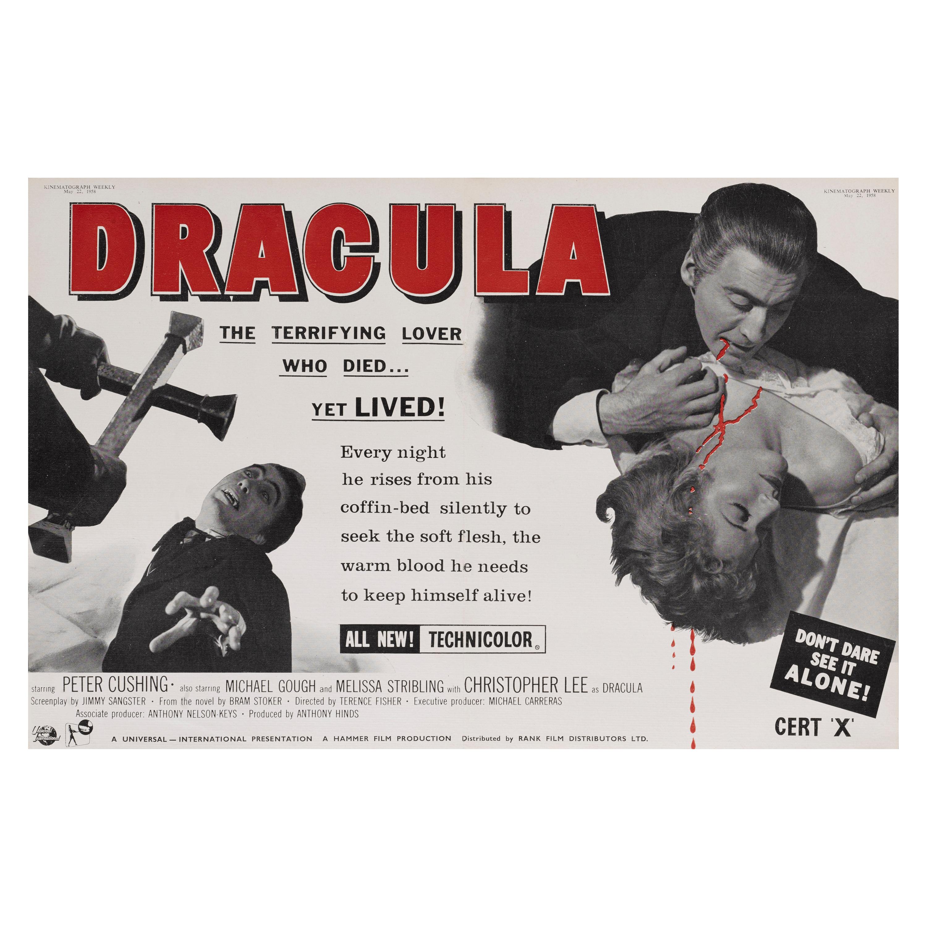 DRACULA 1938 Women In Dungeon COFFIN Cobwebs = MOVIE POSTER 8 Sizes 17" 3 FEET 