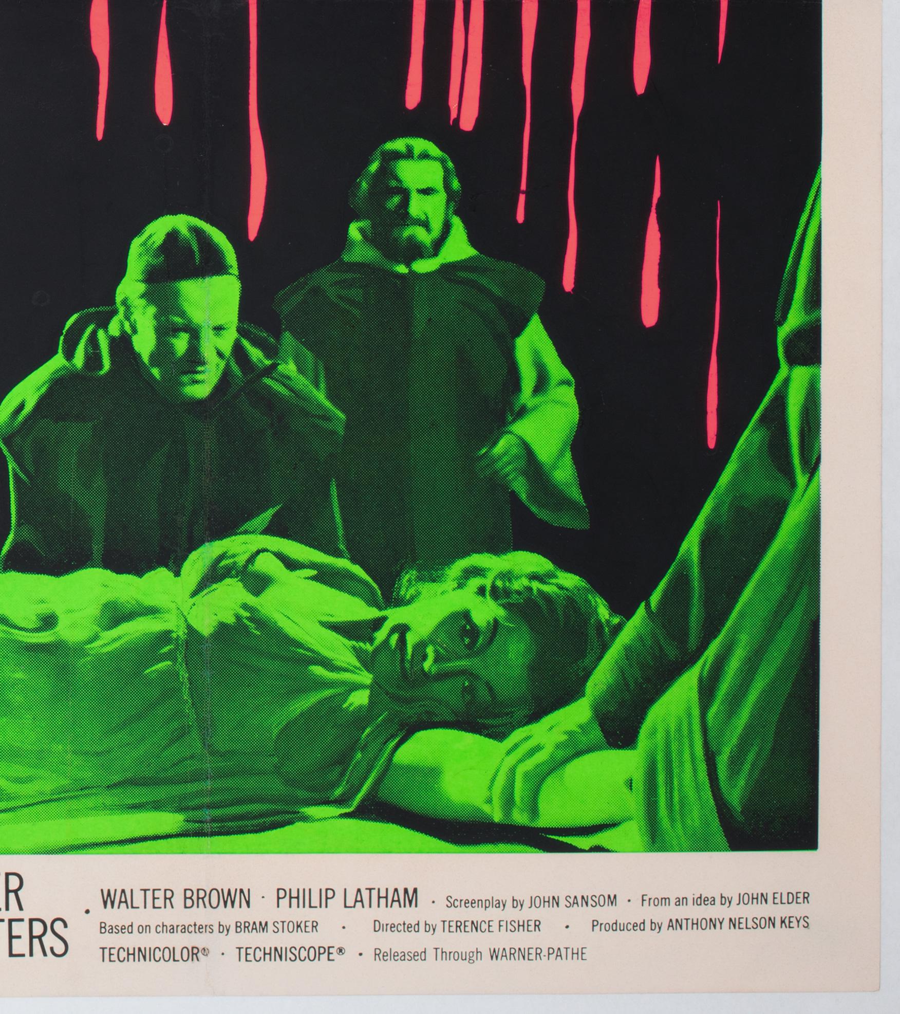 20th Century Dracula Prince of Darkness 1966 UK Quad Film Movie Poster, Chantrell For Sale