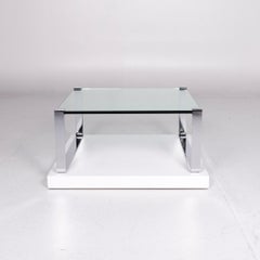 Draenert Classic 1022 Glass Coffee Table Silver Table