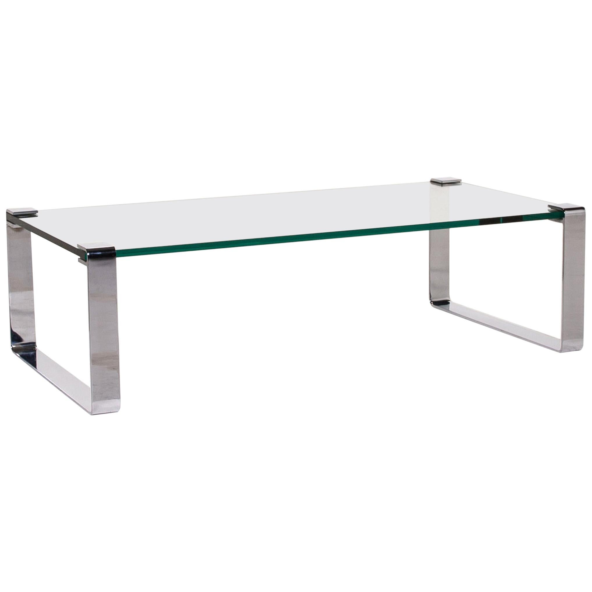 Draenert Glass Coffee Table Metal Table For Sale