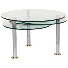 Draenert Glass Coffee Table Round Table Function Flexible