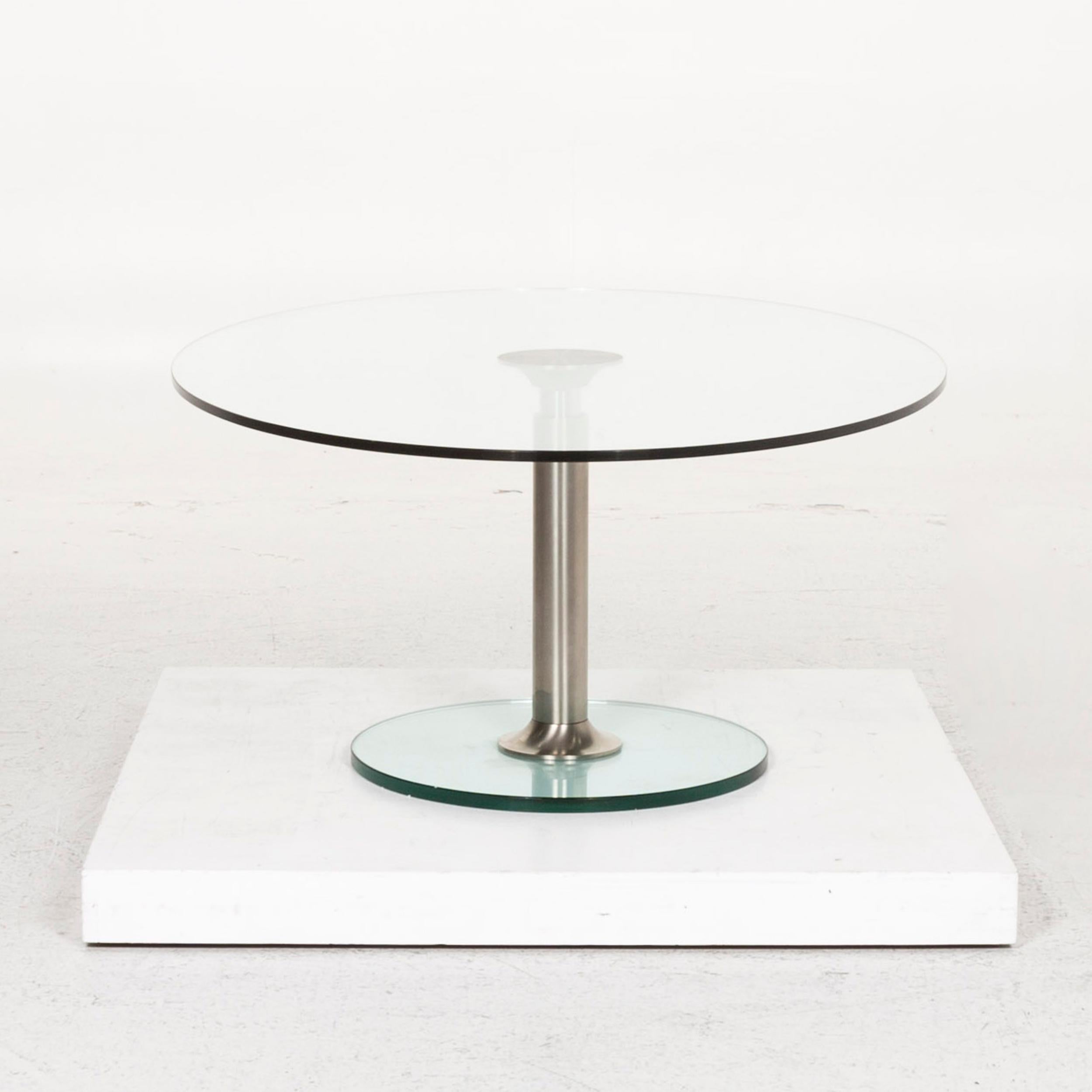 Draenert Glass Coffee Table Silver For Sale 4