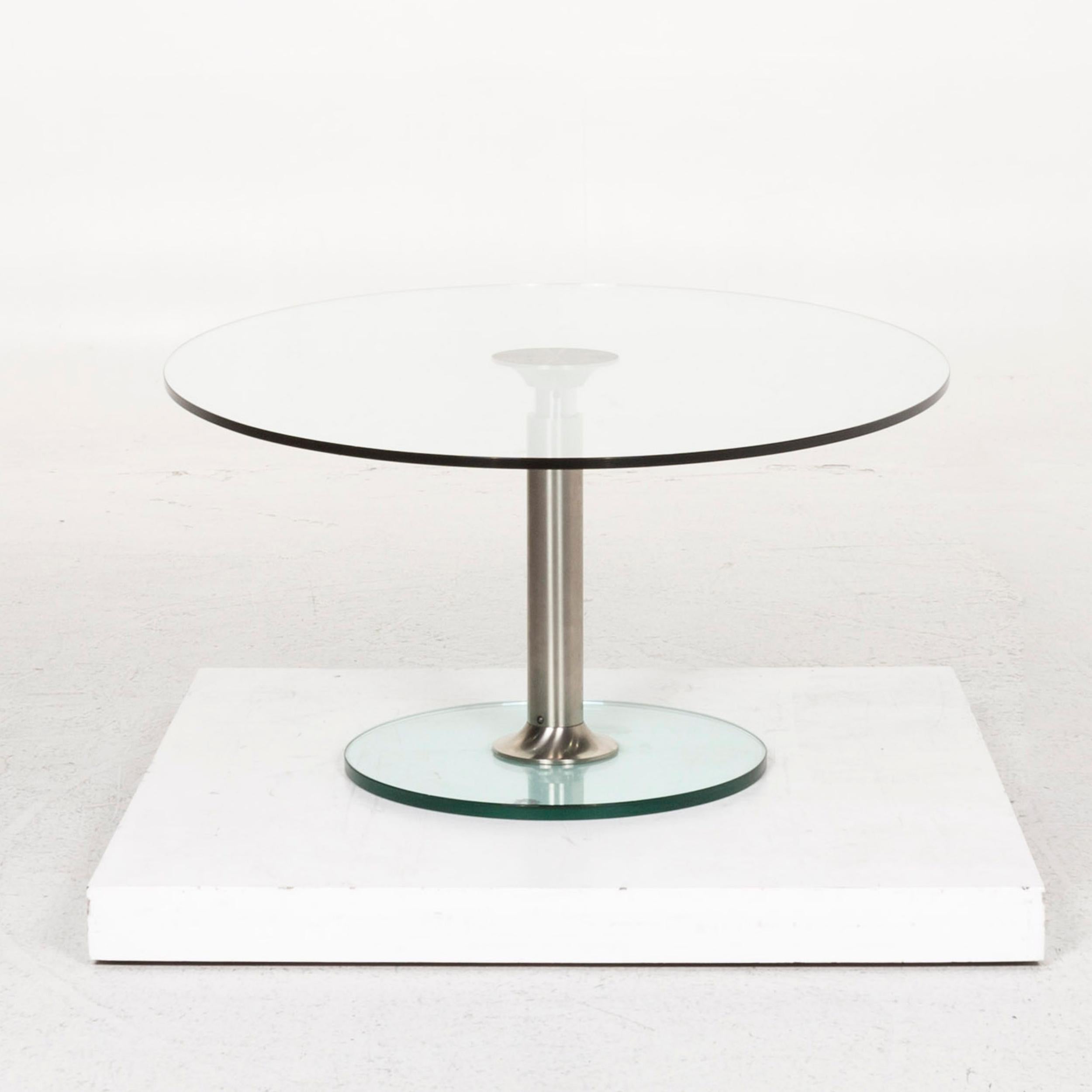 Draenert Glass Coffee Table Silver For Sale 2