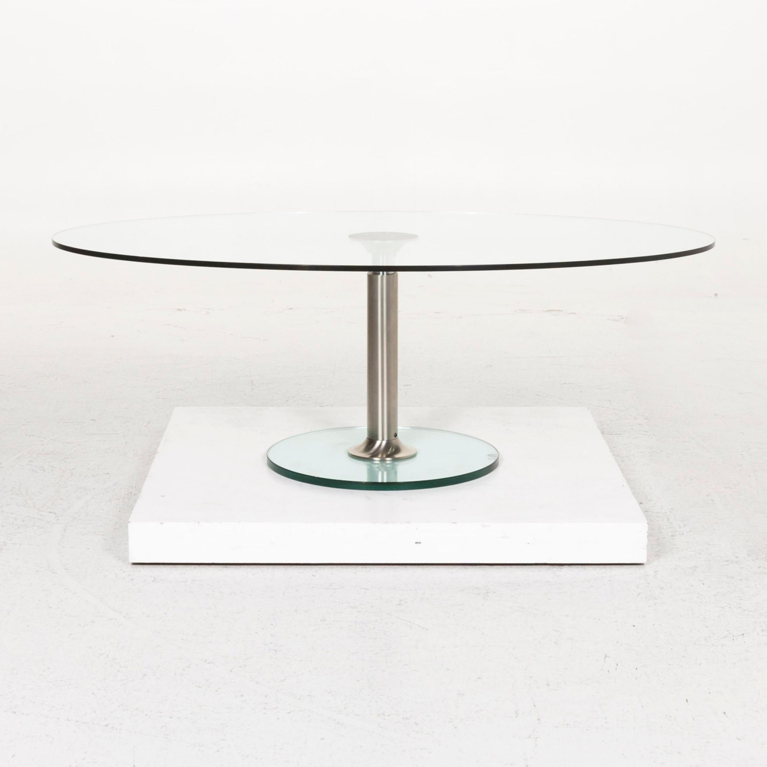 Draenert Glass Coffee Table Silver For Sale 3