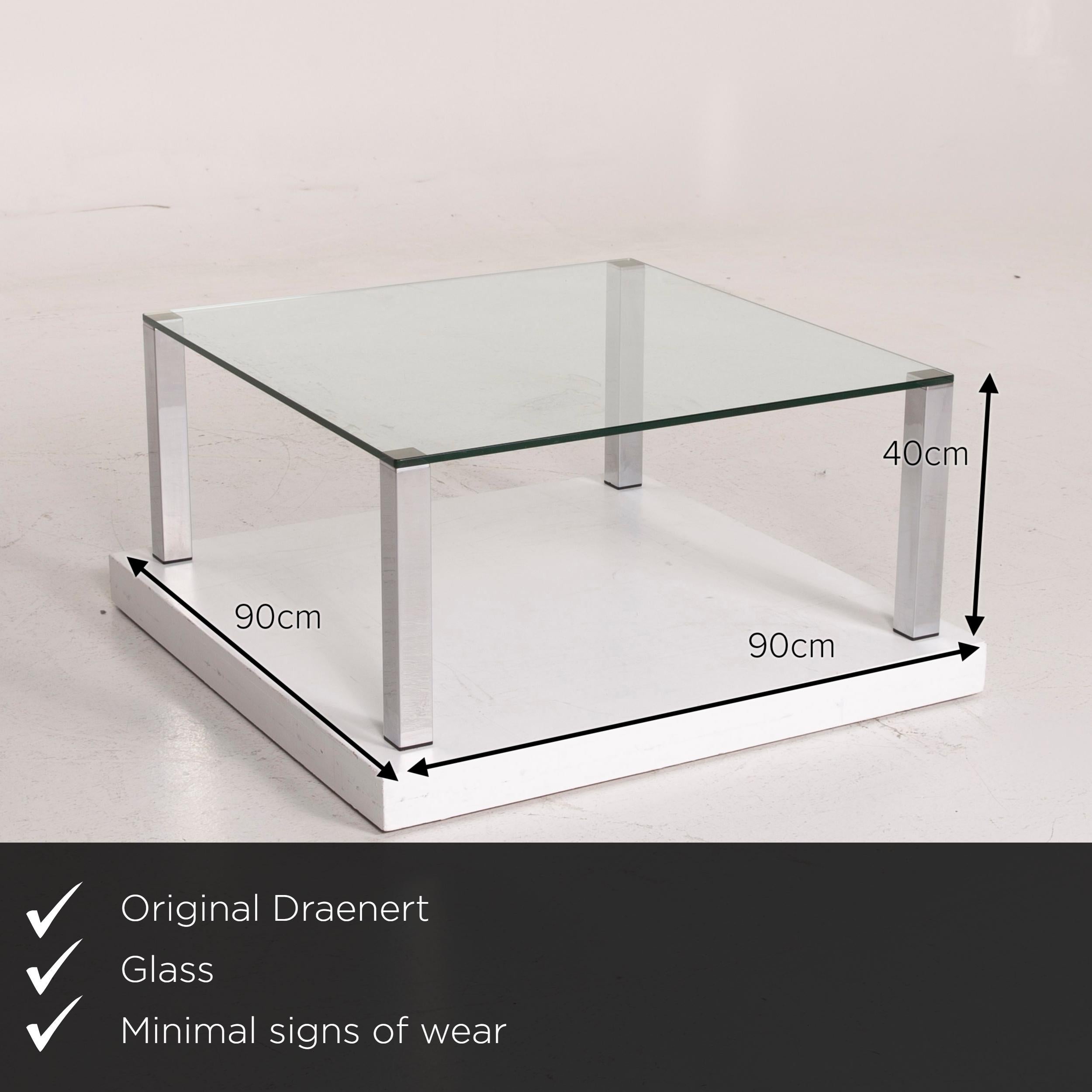 We present to you a Draenert glass table silver coffee table.

Product measurements in centimeters:

Depth 90
Width 90
Height 40.
 
 
  
 
 
  
 
  