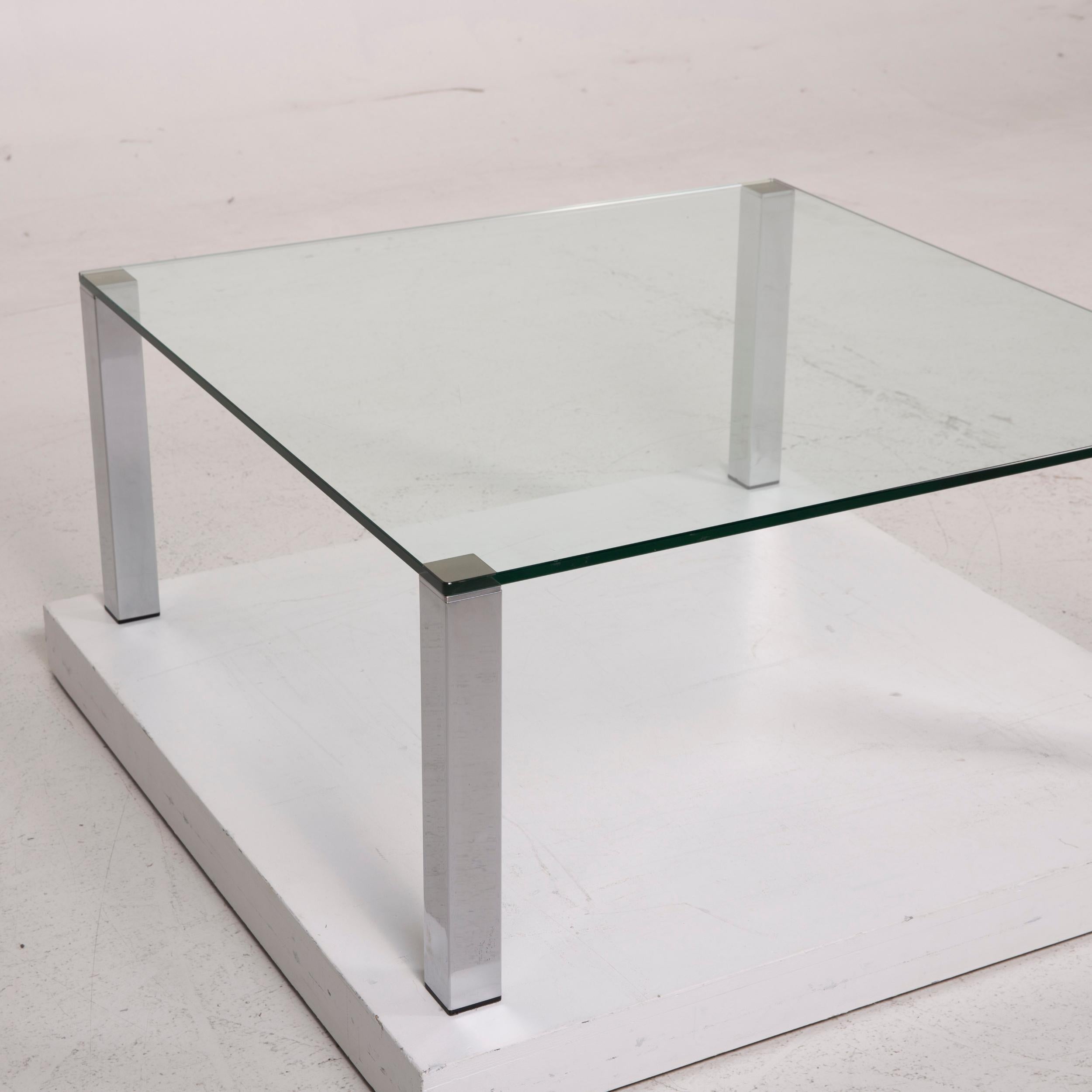 Modern Draenert Glass Table Silver Coffee Table
