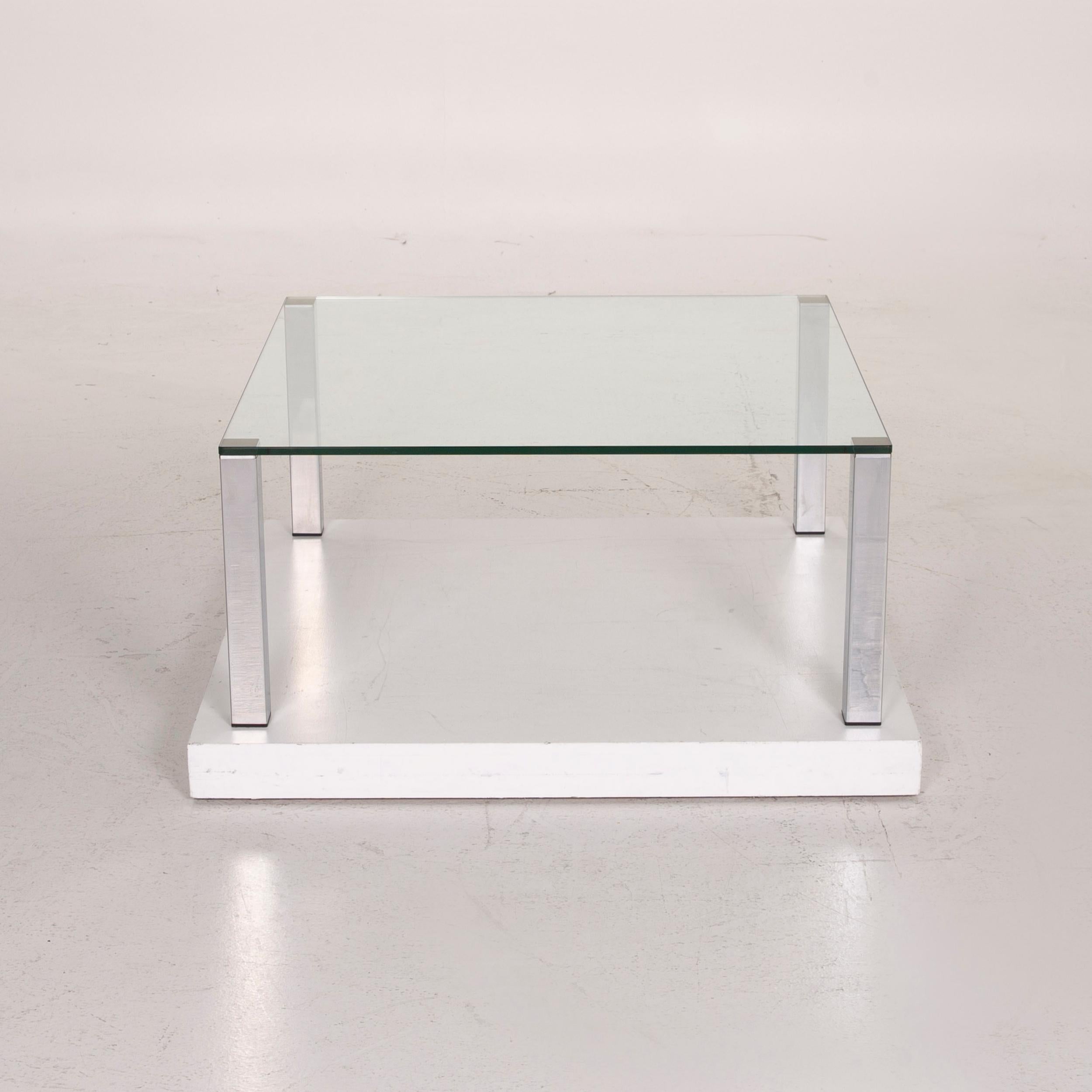 Draenert Glass Table Silver Coffee Table 1