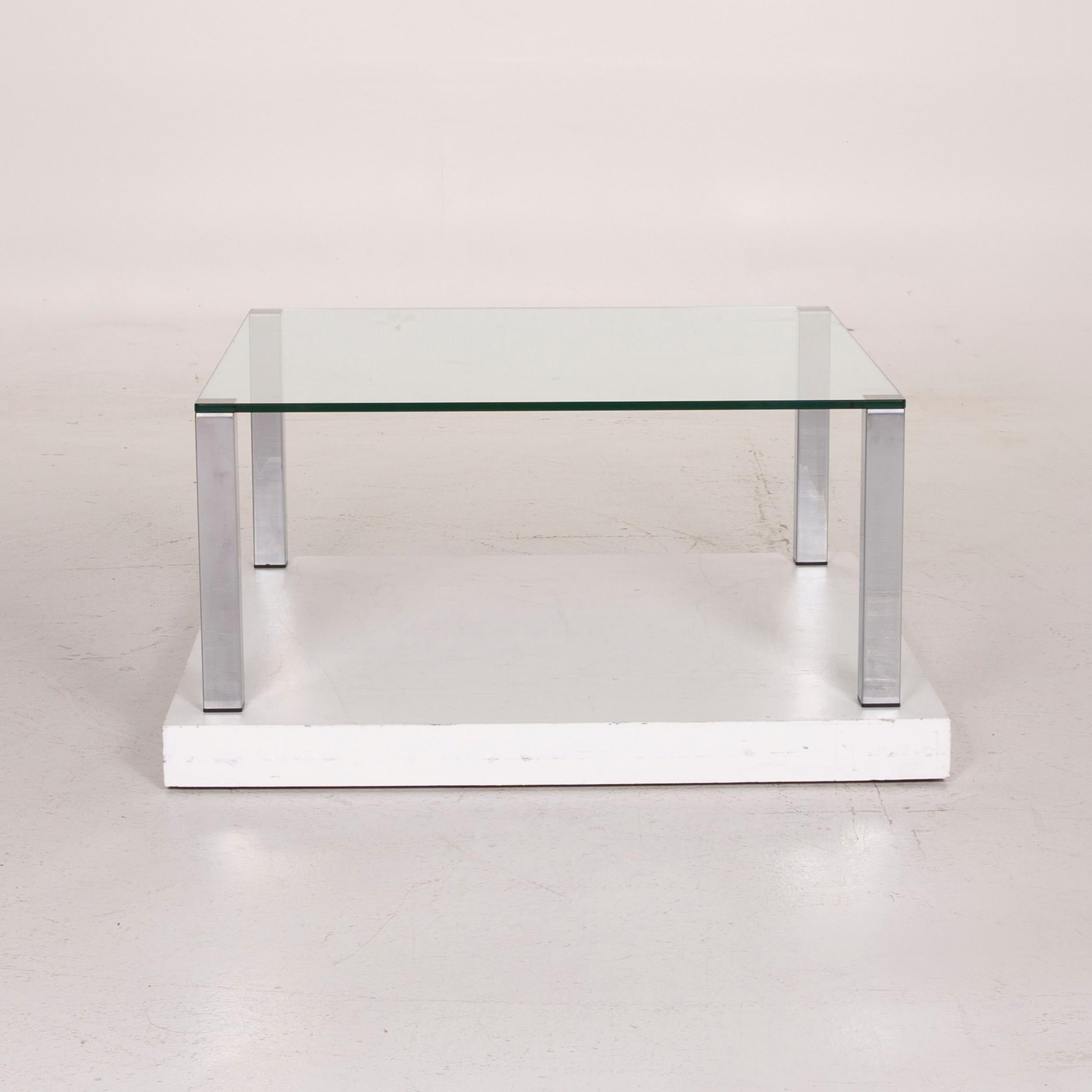 Draenert Glass Table Silver Coffee Table 2