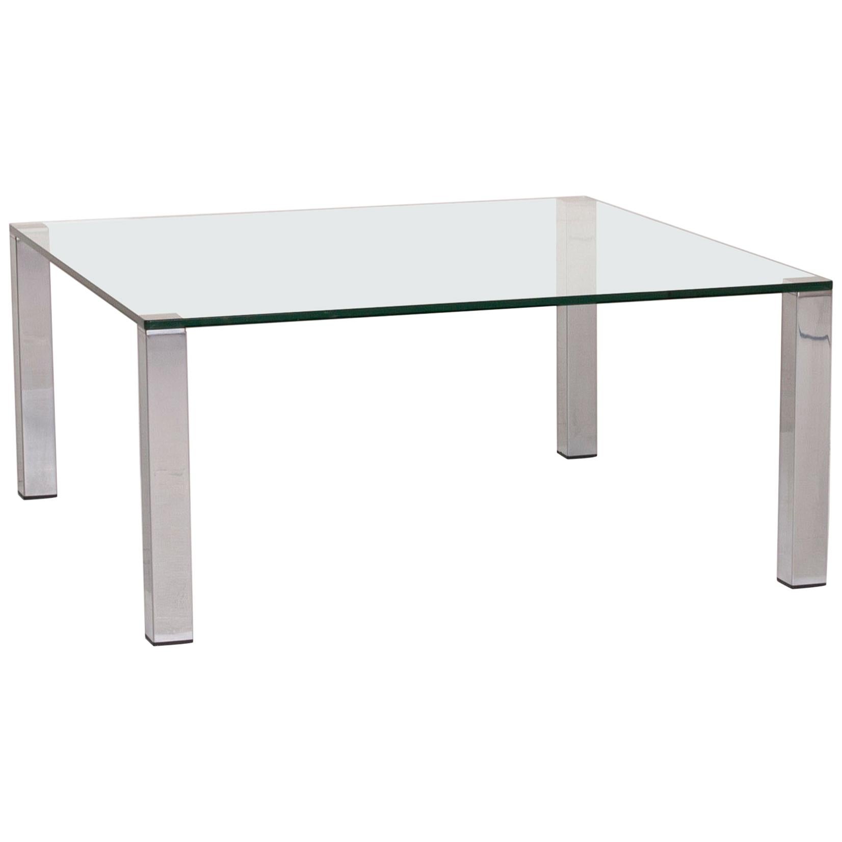 Draenert Glass Table Silver Coffee Table