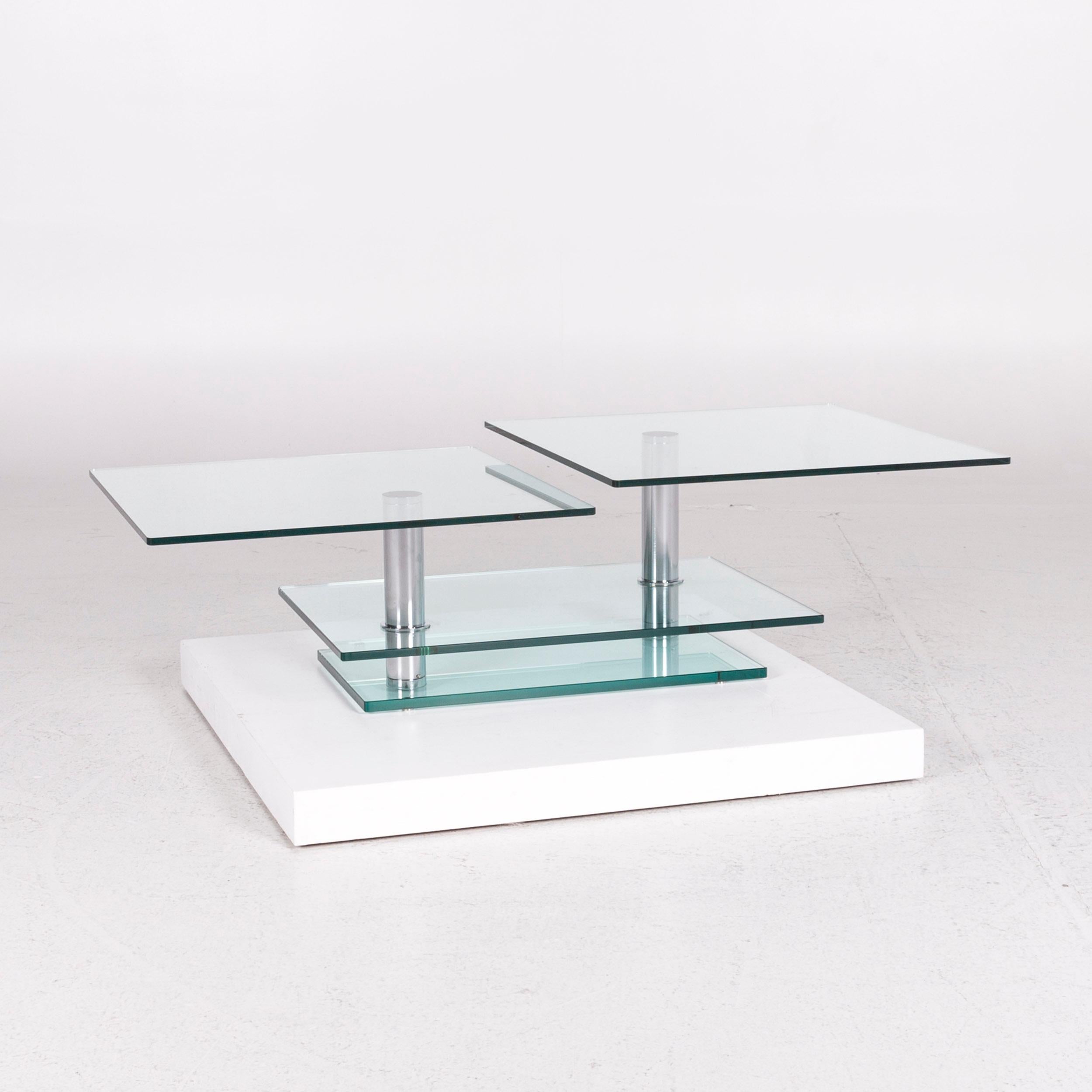 Modern Draenert Imperial Glass Coffee Table Function Movable Table