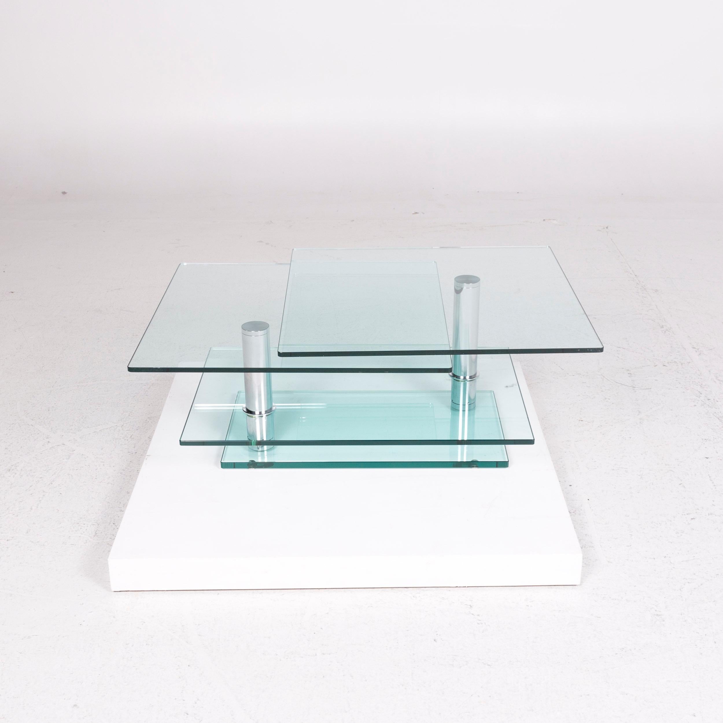 Draenert Imperial Glass Coffee Table Function Movable Table 1