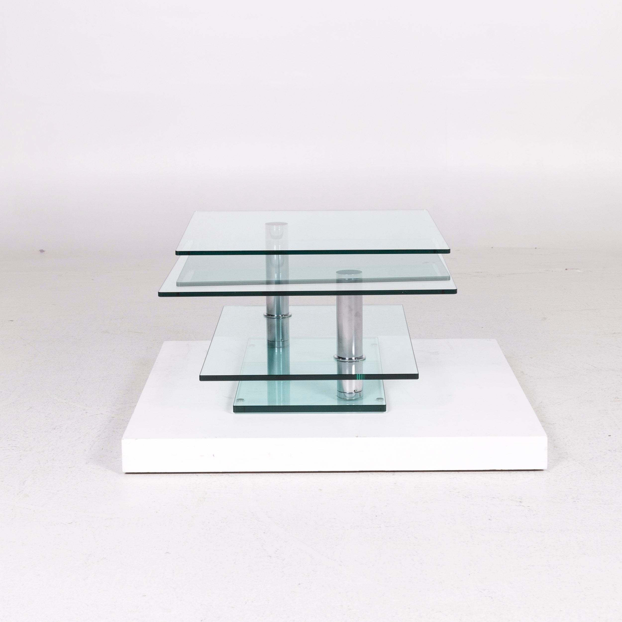 Draenert Imperial Glass Coffee Table Function Movable Table 2