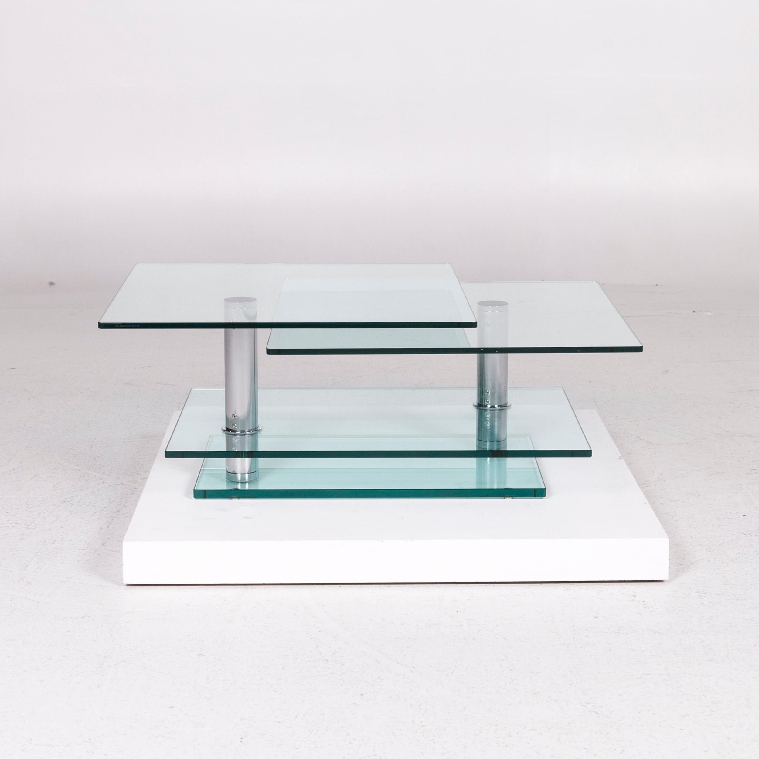 Draenert Imperial Glass Coffee Table Function Movable Table 3