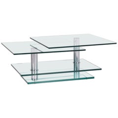 Draenert Imperial Glass Coffee Table Function Movable Table
