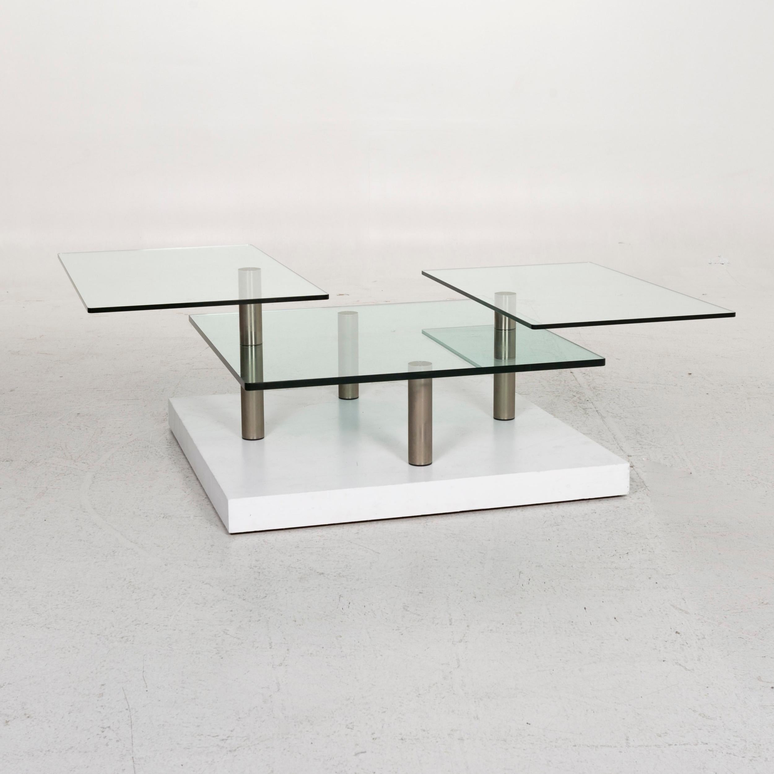 Modern Draenert Imperial Glass Coffee Table Function Table For Sale
