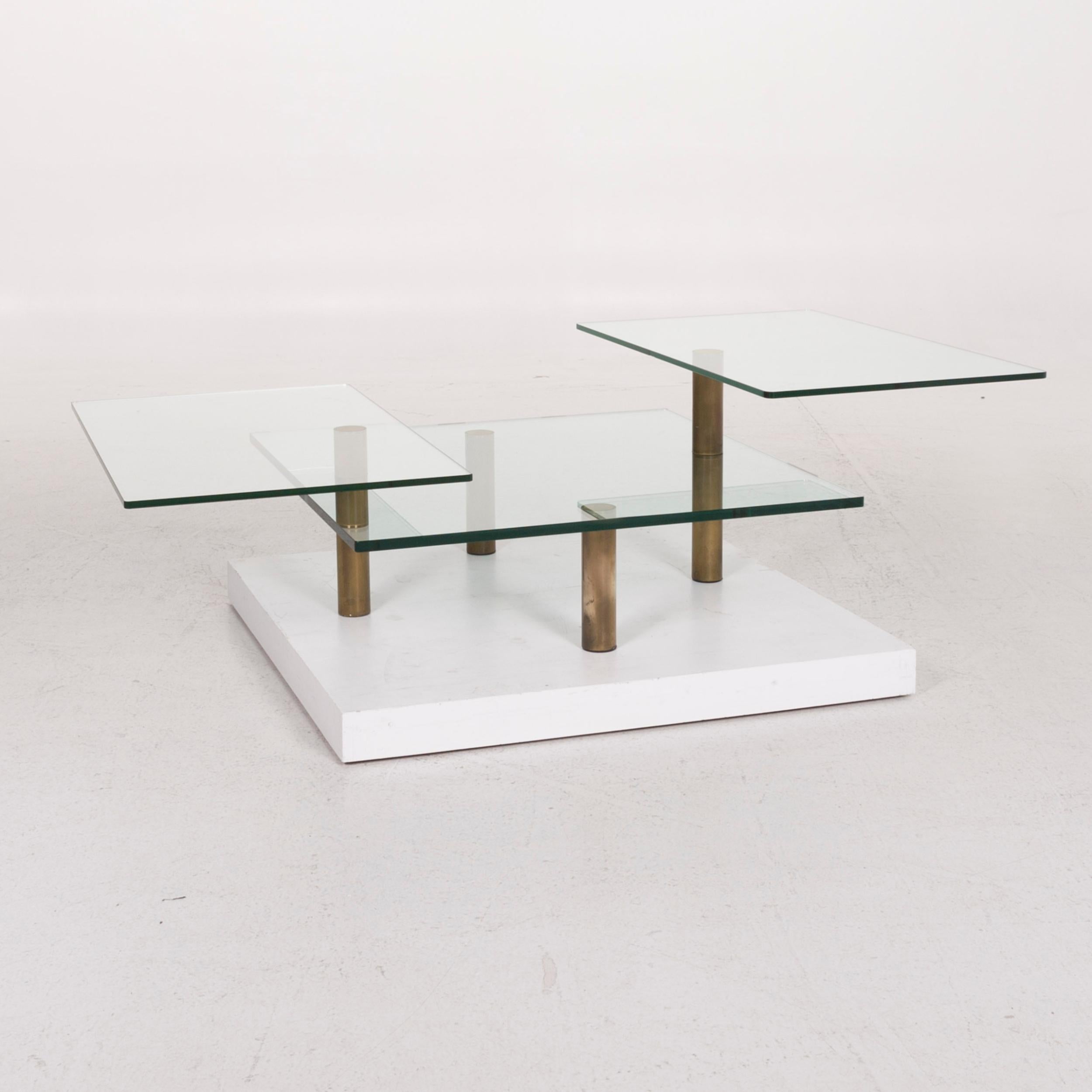 Contemporary Draenert Imperial Glass Coffee Table Incl. Function For Sale