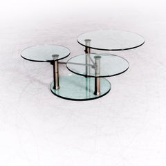 Draenert Intermezzo 1132 Designer Glass Table Silver by Georg Appeltshauser