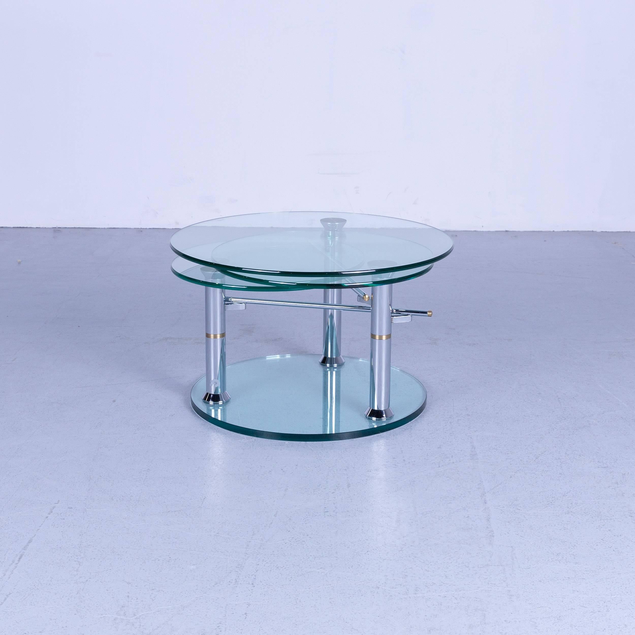 German Draenert Intermezzo 1332 Designer Coffee Table Glass Series, Metamorphosen